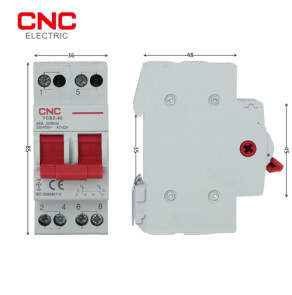 Перемикач введення резерву YCBZ-40 I-0-II 2P 40А CNC №5