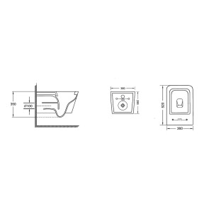 Комплект Инсталляция для подвесного унитаза Koller Pool Dune 1200SL + Безобедочный Подвесной унитаз Crow Rimless + клавиша по выбору №3