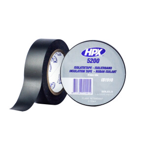 Изолента HPX 5200 19мм x 10м черная №1