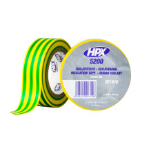 Изолента HPX 5200 19мм x 10м желто-зеленая