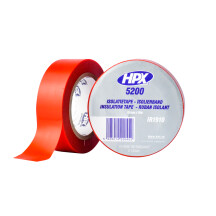 Изолента HPX 5200 19мм x 10м красная