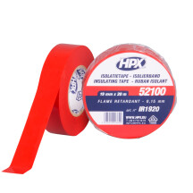 Изолента HPX 52100 19мм x 20м красная