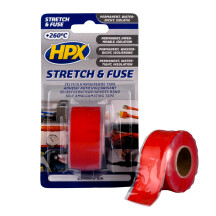 Самовулканизирующая лента Stretch&Fuse 25мм х 3м красная