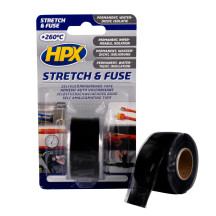 Самовулканизирующая лента Stretch&Fuse 25мм х 3м черная