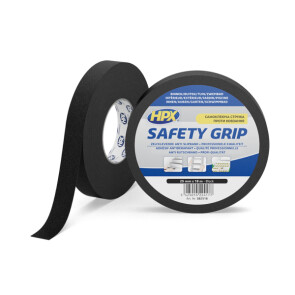 Стрічка безпеки SAFETY GRIP 25мм х 18м чорна №1