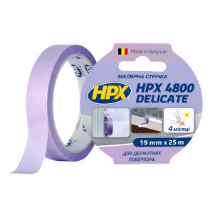 Малярська стрічка HPX 4800 Delicate 19мм х 25м пурпурний №1