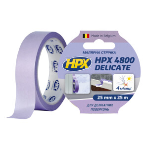 Малярная лента HPX 4800 Delicate 25мм х 25м пурпурный №1