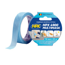 Малярська стрічка HPX 4900 Multimask 19мм х 25м блакитний