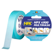 Малярная лента HPX 4900 Multimask 19мм х 50м голубой