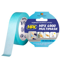 Малярная лента HPX 4900 Multimask 25мм х 50м голубой