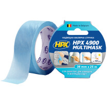 Малярная лента HPX 4900 Multimask 38мм х 25м голубой