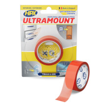 Двухсторонняя лента ULTRA MOUNT 19мм x 2м прозрачная