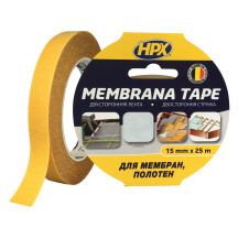 Двухсторонняя лента MEMBRANA TAPE 15мм x 25м прозрачная