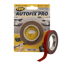 Двухсторонняя лента AUTOFIX PRO 9мм x 2м серая