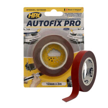 Двухсторонняя лента AUTOFIX PRO 12мм x 2м серая