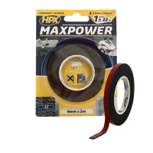 Двостороння стрічка MAXPOWER OUTDOOR 6мм х 2м чорна