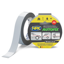 Двухсторонняя лента AUTOFIX MSE 25мм x 5м черная