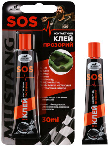 Контактний клей S.O.S MUSTANG  30ml №1