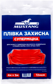 Пленка защитная СУПЕРМИЦНАЯ MUSTANG 12мкм 4м*5м №1