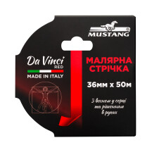 Малярная лента MUSTANG DA VINCI RED красная 36мм*50м