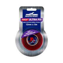 Двухсторонняя лента PROF ULTRA FIX MUSTANG Прозрачная 12мм*5м