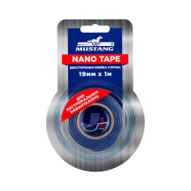 Двостороння стрічка NANO TAPE MUSTANG Прозора 19мм*1м