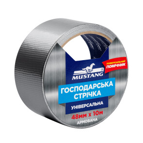 Господарська стрічка армована УНІВЕРСАЛЬНА MUSTANG Сіра 48мм*10м №2