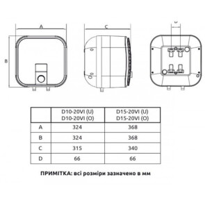 Водонагрівач MIDEA D10-20VI(O) №6