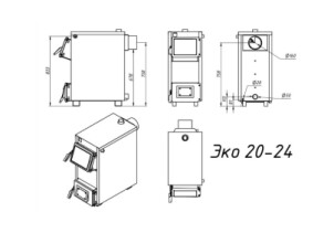 Твердопаливний котел Zubr Eko 12 кВт №10