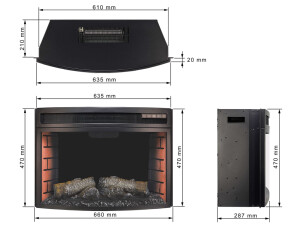 Електрокамін ArtiFlame AF25 Panoramic №7