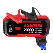 Пусковое устройство ALLIGATOR 800A/1600A 20000mAh SMART-клеммы JS843