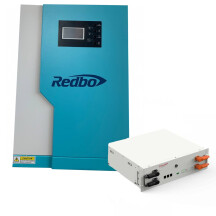 Інвертор Redbo BLUE Elite 5.5кВт + Акумуляторна батарея Atrix-5 Sunwoda LiFePO4 51,2В/100Aг 6000 циклів + Комплект кабелів