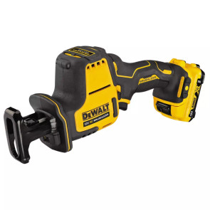 Пила сабельная аккумуляторная DeWALT, 10.8 / 12В XR Li-lon, бесщеточный 0 - 2800 ход / мин, величина хода 16 мм, вес 1.38 кг, 2 аккумулятора 2 Ач, ЗП, TSTAK №1