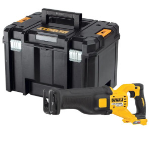 Пила сабельная аккумуляторная DeWALT, 54В XR FLEXVOLT Li-lon 0 - 3000 ход / мин, величина хода 28.6 мм, вес 3.54 кг, без аккумуляторов и ЗП, TSTAK №1