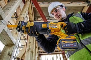 Пила сабельная аккумуляторная DeWALT, 54В XR FLEXVOLT Li-lon 0 - 3000 ход / мин, величина хода 28.6 мм, вес 3.54 кг, без аккумуляторов и ЗП, TSTAK №4