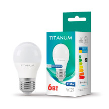Led лампа Titanum G45 6W E27 4100K