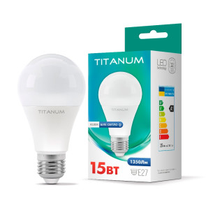 Led лампа Titanum A65 15W E27 4100K №1