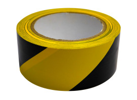 Лента маркировочная желто-черная 48мм х 33м Favorit | 10-607