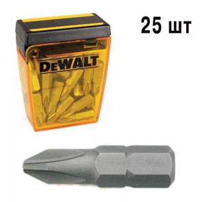 Набор бит DeWALT, торсионные, "Extra Grip", Philips, Ph2, L = 25 мм, 25 шт №1