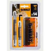 Набор бит DeWALT, Phillips, Pozidriv, Torx, Slotted, Ph1, Ph2, Ph3, Pz2, Pz3, Sl6, T15, T20, T25, T30, L = 25 мм, 14 шт, блистер