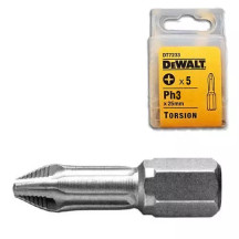 Набор бит DeWALT, торсионные, "Extra Grip", Philips, Ph3, L = 25 мм, 5 шт