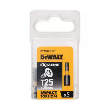 Набор бит DeWALT, ударные, IMPACT TORSION, Torx, Т25, L = 25 мм, 5 шт