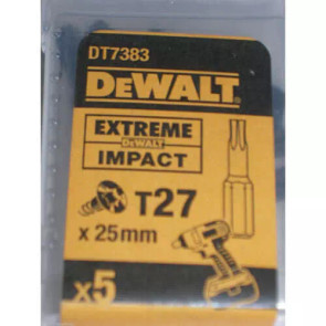 Набор бит DeWALT, ударные, IMPACT TORSION, Torx, Т27, L = 25 мм, 5 шт №1