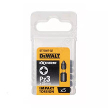 Набір біт DeWALT, ударні, IMPACT TORSION, Pozidriv, Pz3, L=25 мм, 5 шт