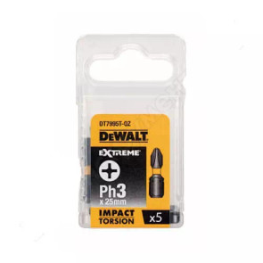 Набор бит DеWALT, ударные, IMPACT TORSION EXTREME, Ph3, L = 25 мм, 5 шт №1