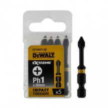 Набор бит DеWALT, ударные, IMPACT TORSION EXTREME, Philips, Ph1, L = 50 мм, 5 шт