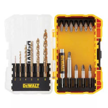 Набор бит и сверл DeWALT, EXTREME FlexTorq, Phillips, Pozidriv, L = 25 мм - Pz2, Pz3, Ph2, L = 50 мм - Pz2, Ph2, 19 шт, кейс