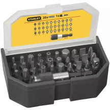 Набор бит STANLEY "Expert", Torx, Philips, Pozidriv, Ph2, Ph3, Pz2, Pz1, T10, T25, T30, T40, L = 25 мм, 31 шт, пластиковая коробка