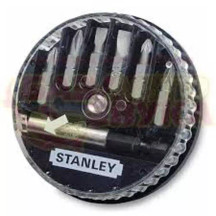 Набор бит STANLEY, Pozidriv, PZ0, PZ1, PZ2, L = 25 мм, 7 шт, пластиковая коробка