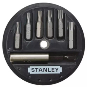 Набір біт STANLEY, Torx, T10, T15, T20, T25, T30, T40, L = 25 мм, 7 шт, пластикова коробка №1